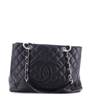 Chanel XL Grand Shopping Tote Quilted Caviar